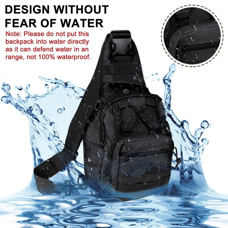 Outdoor Tactical Bag Backpack, Military Sport Bag Pack Cross-body Molle Sling Shoulder Backpack Tactical Bag for Every Day Carry FathersDayGift TikTokShopJumpstartSale