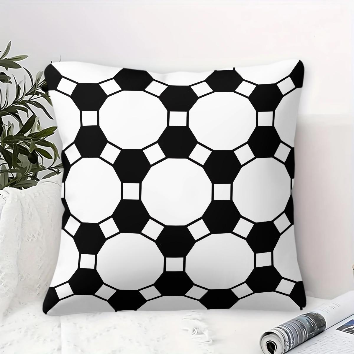 1 Piece Classic Plaid Body Pillow, Memory Foam Pillow & Decorative Pillow, Timeless Checkered Digital Print Pillow with Insert, Soft Breathable Cushion for Sofa, Bed, Couch, Dorm & Living Room, Versatile Modern Home Decor