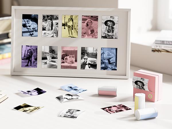 PM290C Self-Adhesive Thermal Printer Stickers Paper, 54mmx3.2m Mini Sticker Printer Paper, 3 Rolls(Printer Not Included - Tape Only for PM290C)