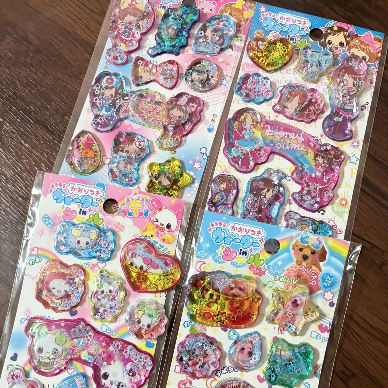 Cute Cartoon Bubble Sticker, Thick 3D Foam Decal, Girl & Bear Design, Phone Decoration, Notebook Planner DIY Decor, Adhesive Exchange