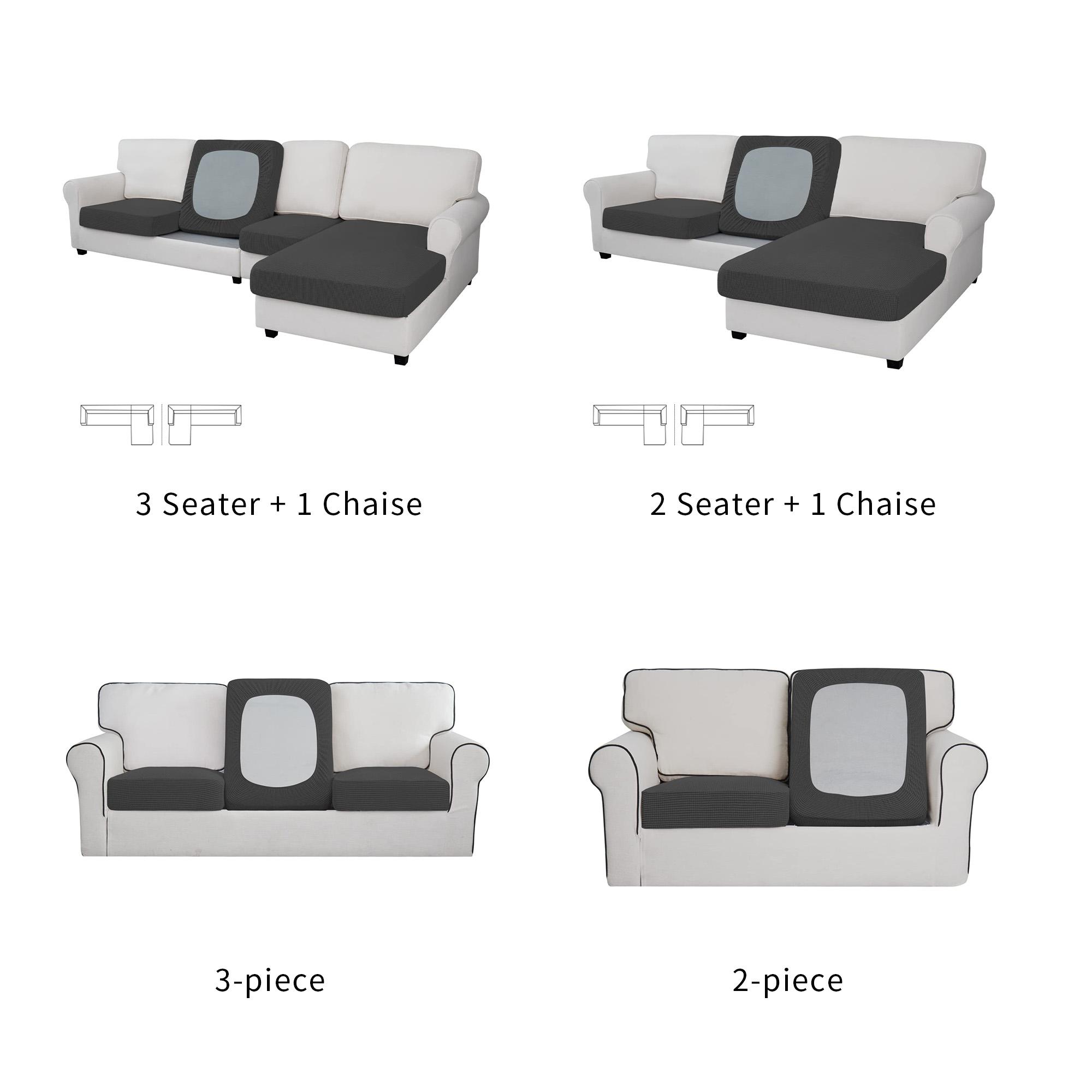 Easy-Going Stretch Cushion Covers for Sectional Sofa Left/Right L Shape Chaise Lounge Sofa Seat slipcover Anti-Slip Sofa Cover Soft Easy-Going Stretch Cushion Covers for Sectional Sofa Left/Right L Shape Chaise Lounge Sofa Seat slipcover Anti-Slip Sofa Cover Soft