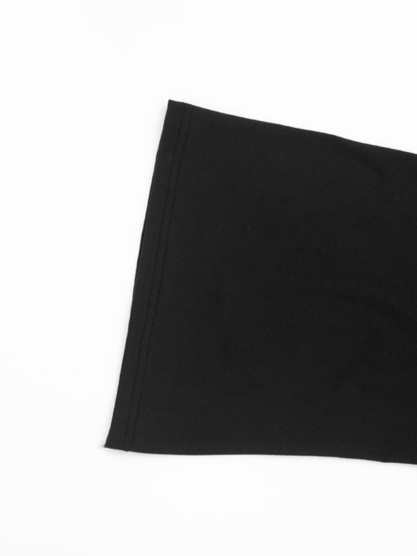 Women's Fashion Solid Color Casual Round Neck Flare Long Sleeve Top & Straight Leg Pants Set, Comfortable Muslim Spring Autumn,Business Casual Outfits