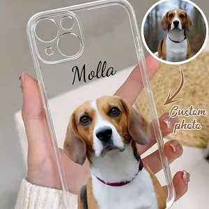 Phone case: DIY Pet Personalized Customized Image UV Printing Phone Cover Transparent 360 Degree Full Protection for Galaxy A/S & iPhone 11-17 for Smartphone Best Gift Birthday Gift Boy & Girl