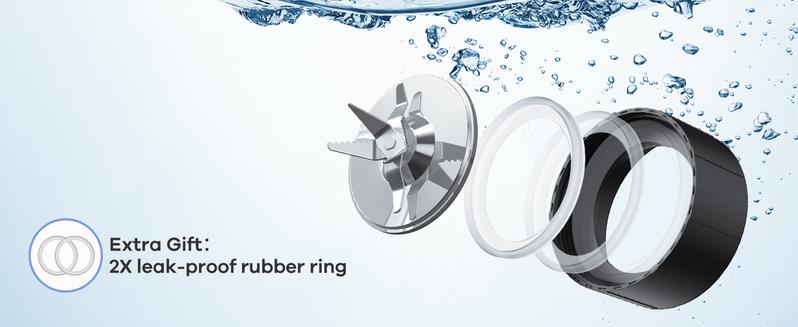 Ganiza Smoothie Blender, Blender for Shakes and Smoothies, 15-Piece Personal Blender and Grinder Combo for Kitchen, Smoothies Maker with 4 BPA-Free Portable Blender Cup, Nutritious Recipe, MAX 900W