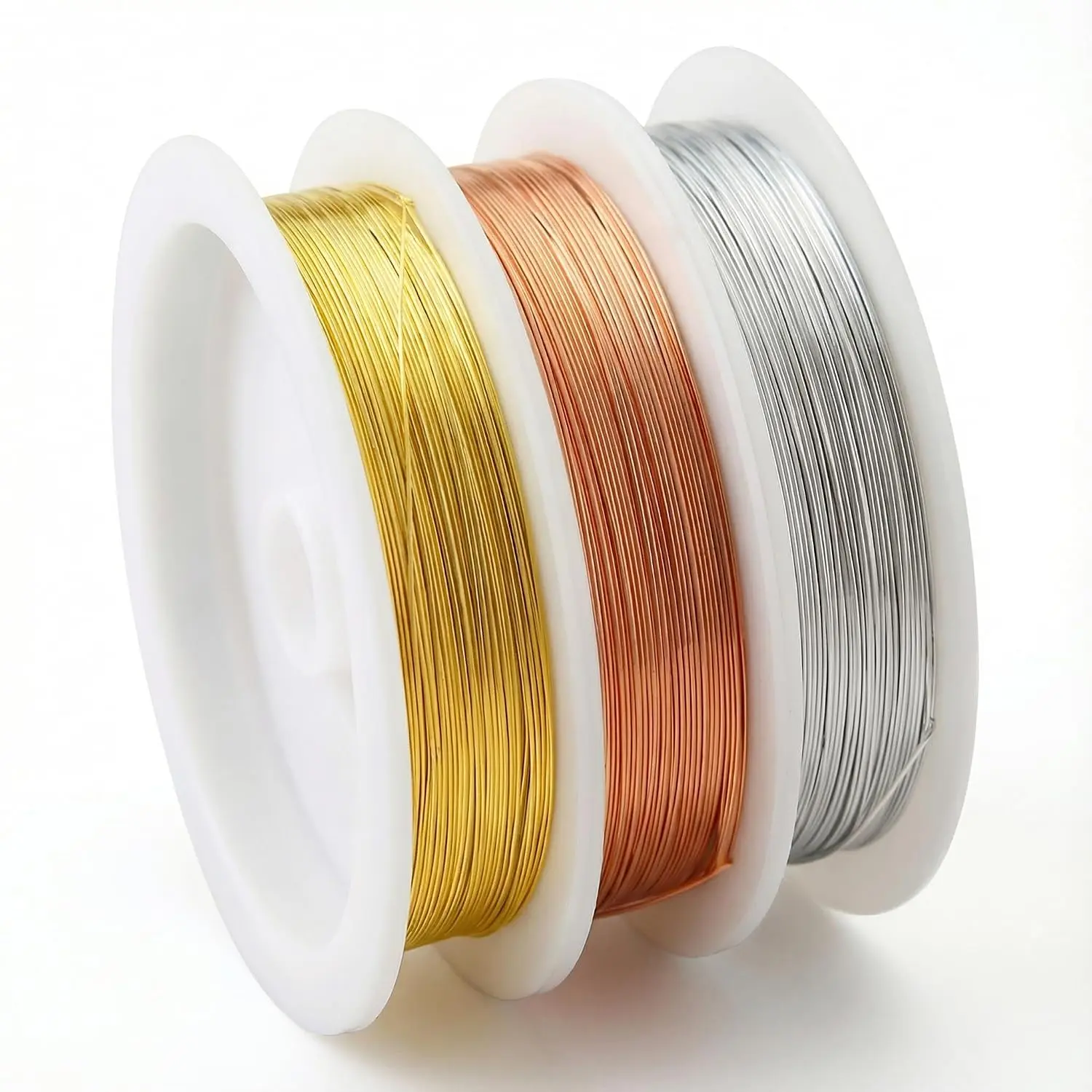 Copper Wire for  Making, 22 Gauge (0.6mm) 3Rolls 12Feet/Roll  Beading Wire & Essential  Making Supplies  Wires for DIY  Making, Crafts, Gardening (3rolls Set)