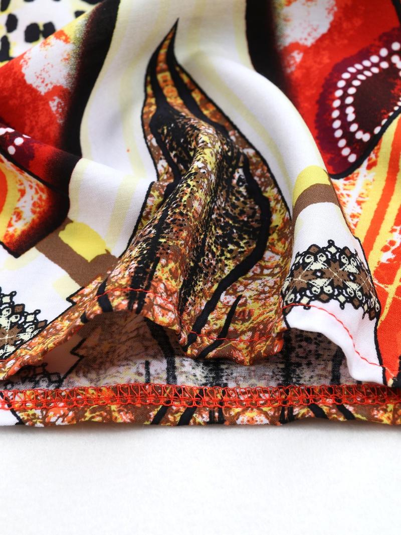 EDOLYNSA kaftans for woman oversized Moo Moo Dress printing Beach Holiday Dress beach wear vacation lounge around cover up party casual outfits muumuu caftan Comfy Homewear versatile Robe Q1469