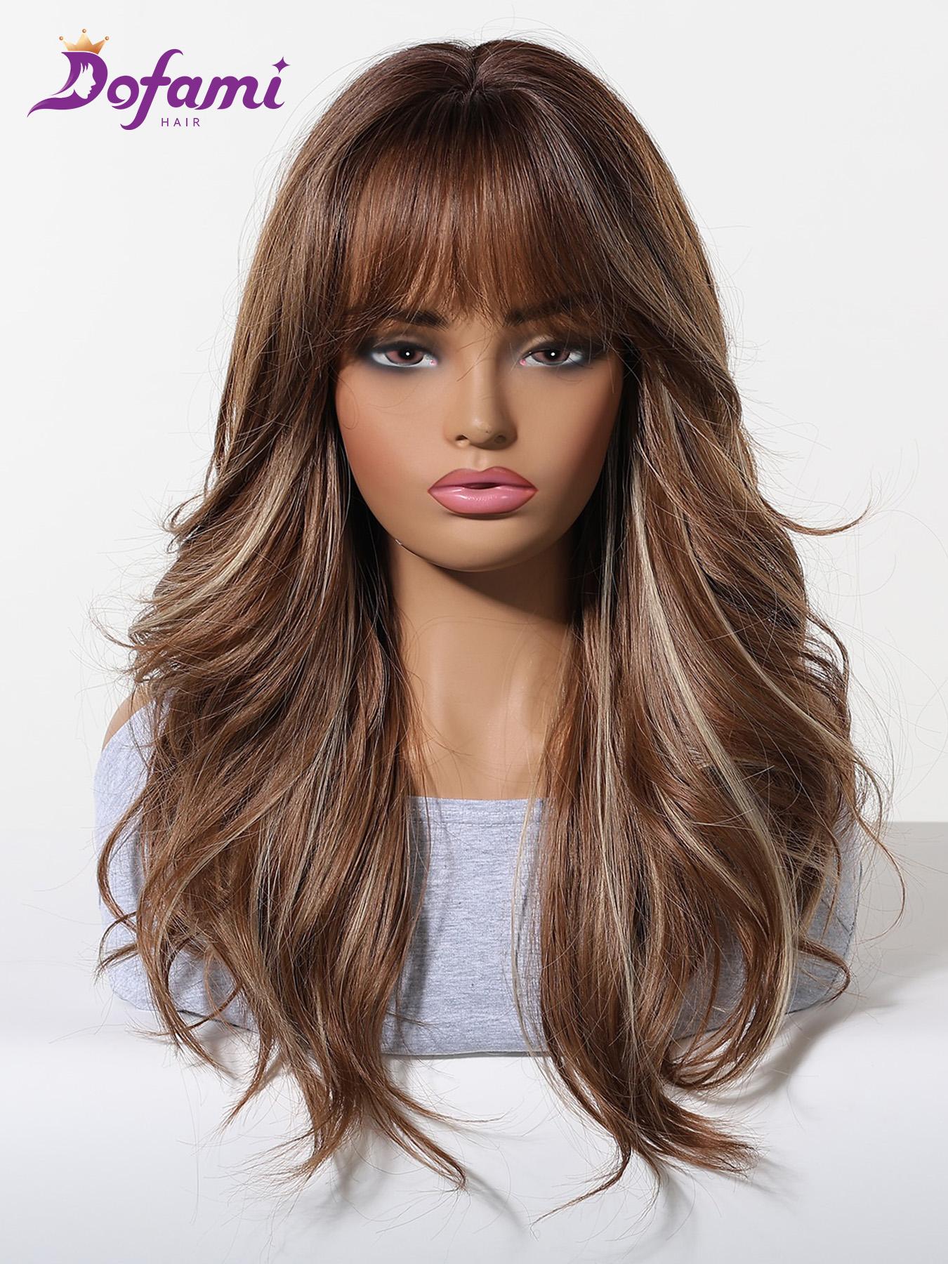 Large Size Mechanism Realistic Scalp Wig, Synthetic Material Wigs, Multiple Styles Parting, Durable and Easy to Maintain, Natural Look Invisible Crown Hairstyle
