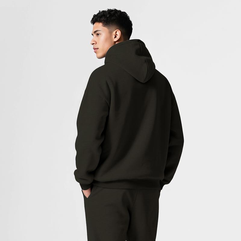 GINGTTO Men's Pullover Sweatshirt Hoodie Casual Unisex Oversized Solid Loose Fit Comfy Streetwear