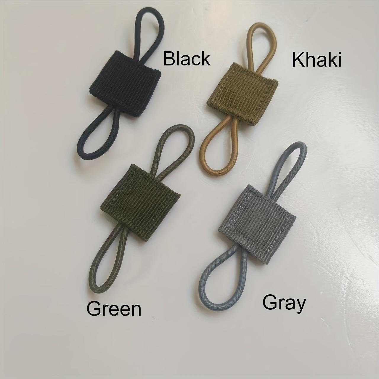 4pcs Multi-Color Durable Polyester MOLLE Backpack Clips with Elastic Webbing Lock - Ideal for Securing Gear on Tactical Packs
