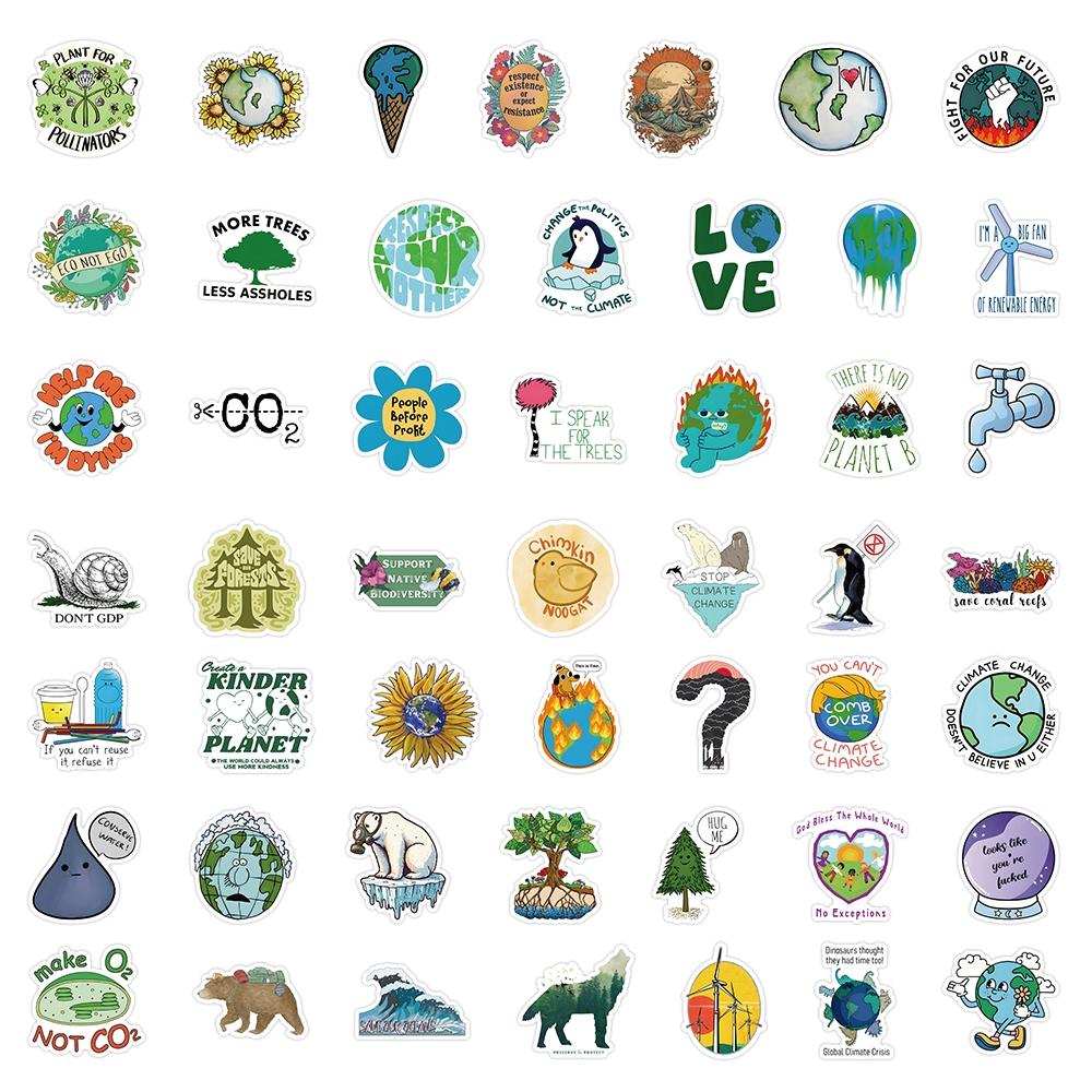 50 Pcs Waterproof Graffiti Stickers Set, DIY Decorative Decals for Water Bottles Laptops Phone Cases Suitcases Refrigerators Skateboards Notebooks