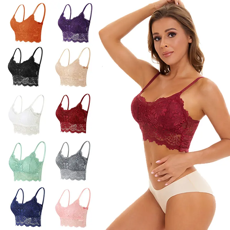 Women's anti-exposure lace strapless top with beautiful back design, strapless bra for women
