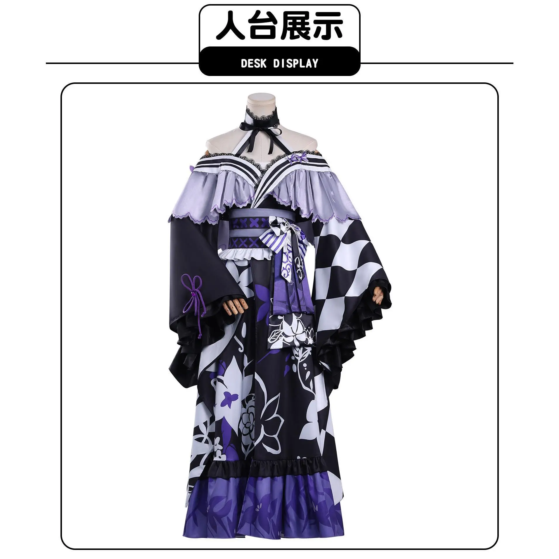 Anime Mahou Shoujo No Majo Saiban Houshou Maago Cosplay Costume Japanese-style Kimono Dress Wig Woman Sexy Halloween Suit
