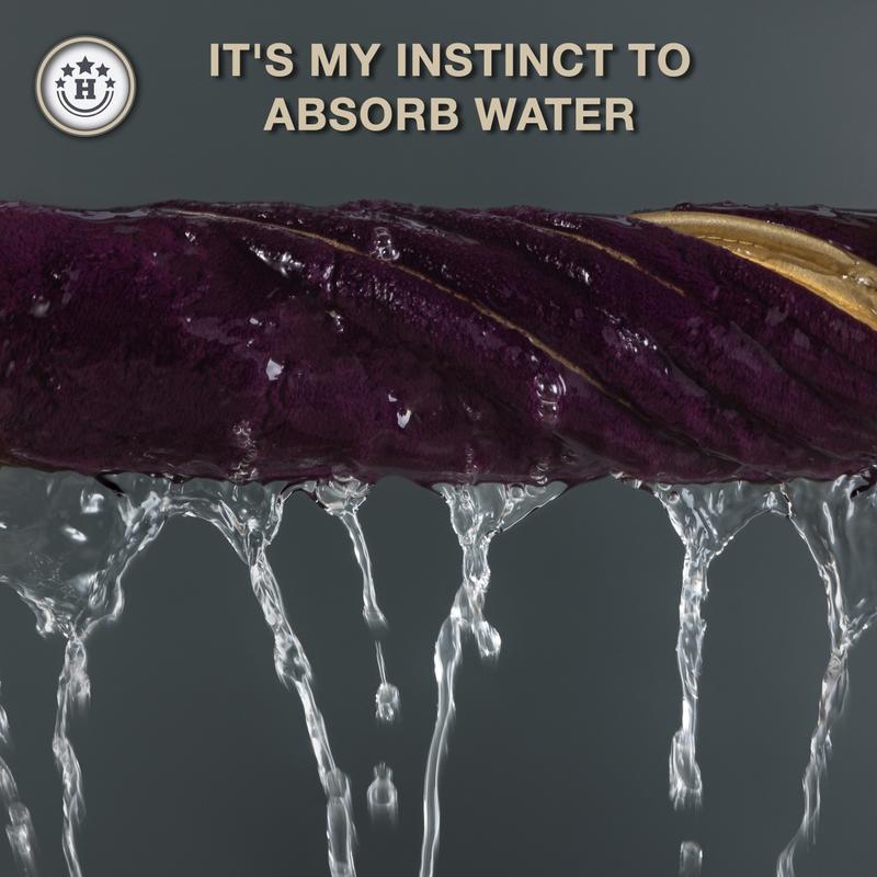 6-Piece Gold Trimmed Towels Set, Quick-Dry Absorbent Microfiber, Modern Bathroom Essentials for Home, Hotel, School Use, Absorbent Thickened Towels