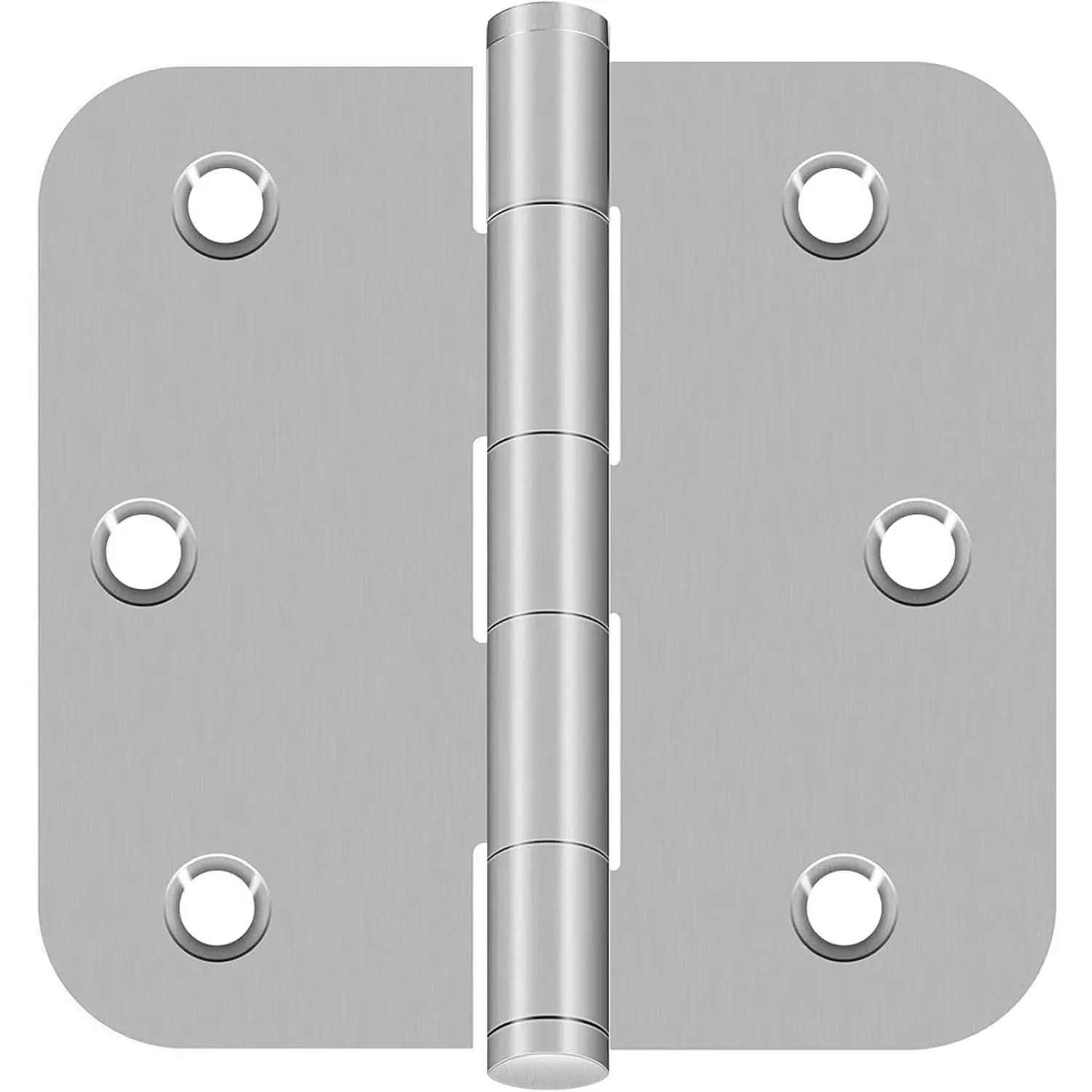 3 Pack Stainless Steel Hinges, Rounded Door Hinges 3.5 x 3.5 Inch, Heavy Duty Door Hinges for Interior/Exterior Doors, 3 1/2 Inches Interior Hinge with Rounded 5/8" Radius Corners ()