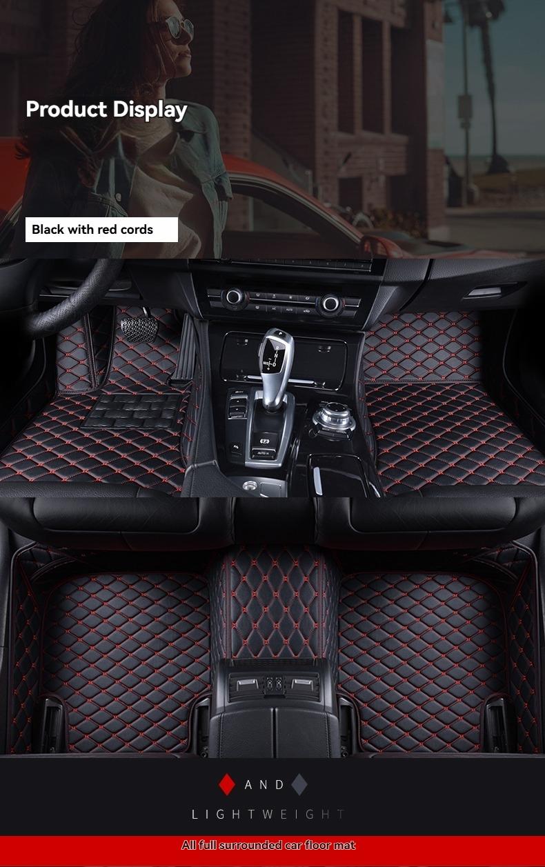 For 2010 Lincoln MKS Custom-Fit Full Coverage Car Floor Mats Easy-Clean Carpet-Style Floor Mats
