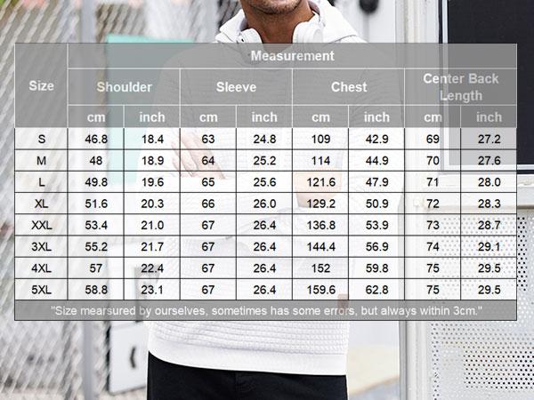 COOFANDY Mens Hooded Sweatshirt Casual Long Sleeve Drawstring Waffle Knit Pullover Hoodies LIVE  Clothes