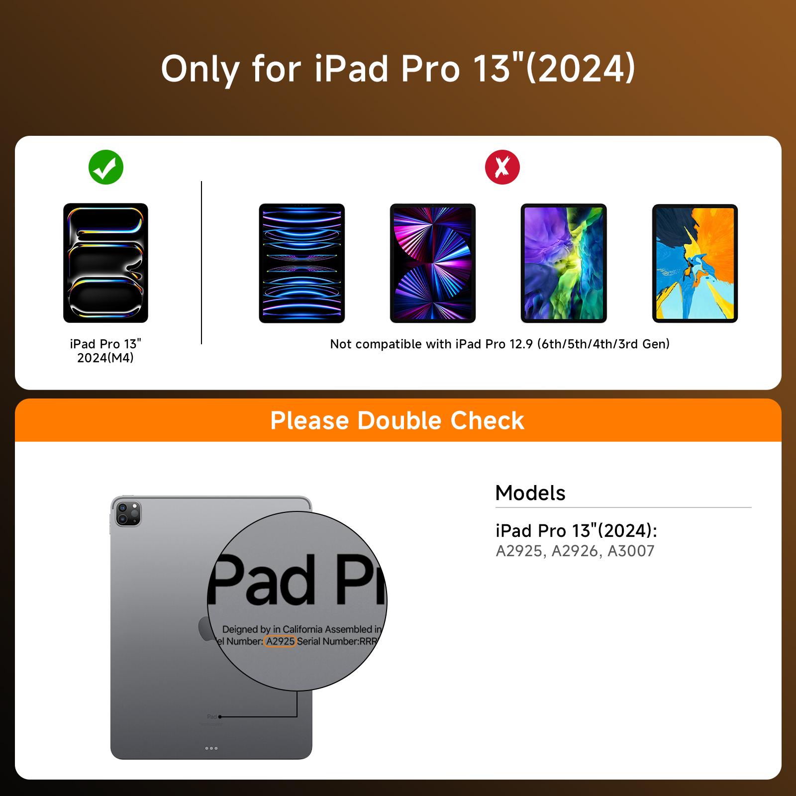 360° Rotating iPadCase  with Keyboard For(M3/M2, 2025/2024) & Air 5/4 Gen, 360° Rotating Multi-Touch Trackpad, 7-Color Backlit Keyboard,Transparent Back, Pencil Holder, Type-C Chargin