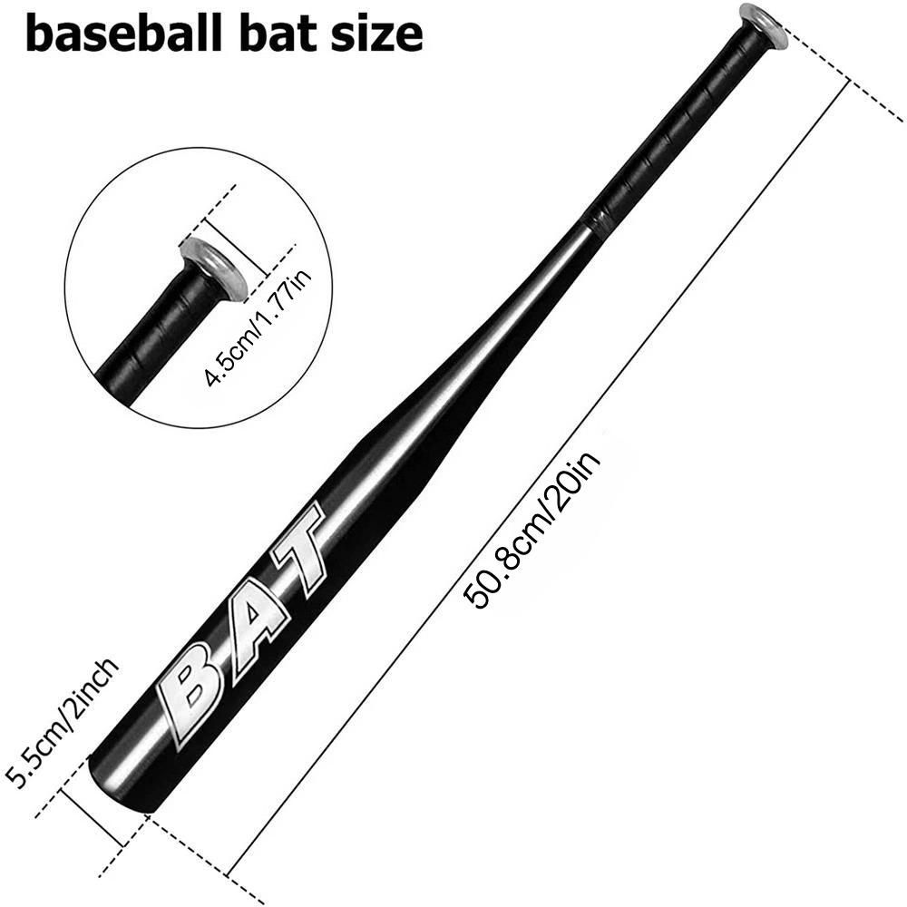 20inch Aluminum Alloy Baseball Bat Children Adult School Student Practice Stick Multiple Colors Softball Baseball Practice Batting Practice Equipment