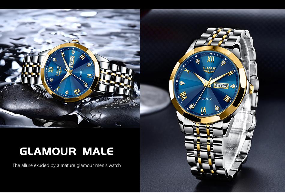 A sleek and timeless men's watch, perfect for any business occasion or style s k original mei black blue