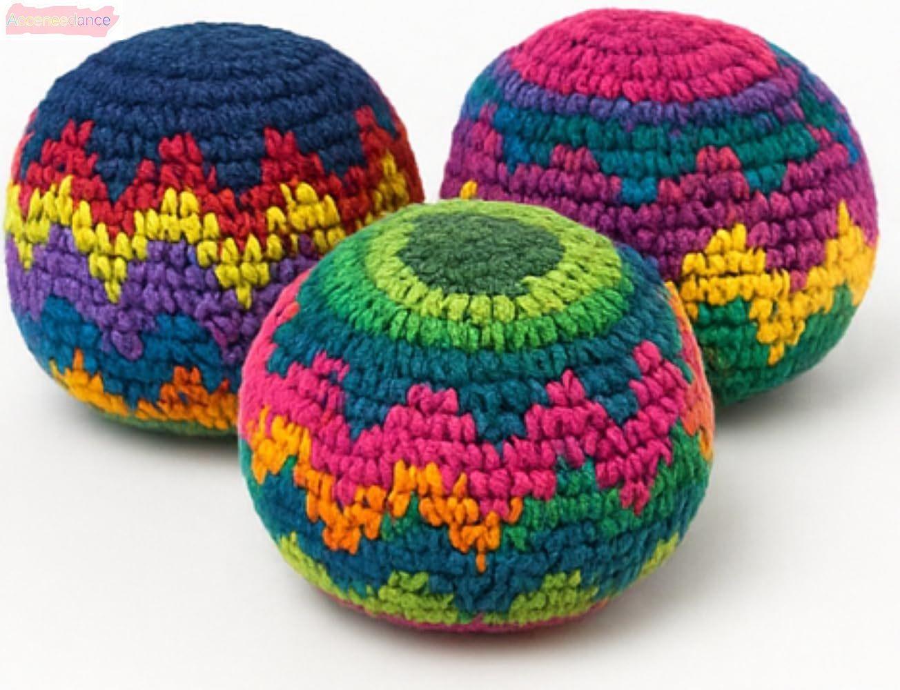 3PCS Handmade Crochet Hacky Sack Set, Boho Aesthetic Footbag Juggling Balls For Outdoor Play, Retro Summer Games For Kids Adults, Coordination Training Equipment For Backyard Party, Trendy Kick Sack Gift For Teens Girls Boys 3PCS Handmade Crochet Hacky Sack Set, Boho Aesthetic Footbag Juggling Balls For Outdoor Play, Retro Summer Games For Kids Adults, Coordination Training Equipment For Backyard Party, Trendy Kick Sack Gift For Teens Girls Boys