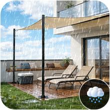 2 Pack 12 Ft Shade Sail Poles, Heavy Duty Metal Outdoor Support Post Kit, Rust-Resistant Shade Sail Support Poles, Adjustable Metal Sun Shade Poles for Patios, Courtyards, Backyards and Gardens tiktokshopbacktoschool