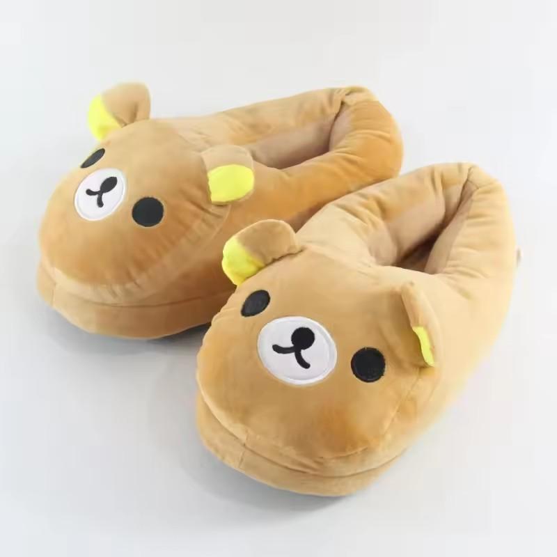 Adult Anime Kawaii Kigurumi Pajama Set - Halloween/Christmas Cartoon Bear Rilakkuma Unicorn Sleepwear with Buttons, Adults' Loungewear, Anime Wear Slippers