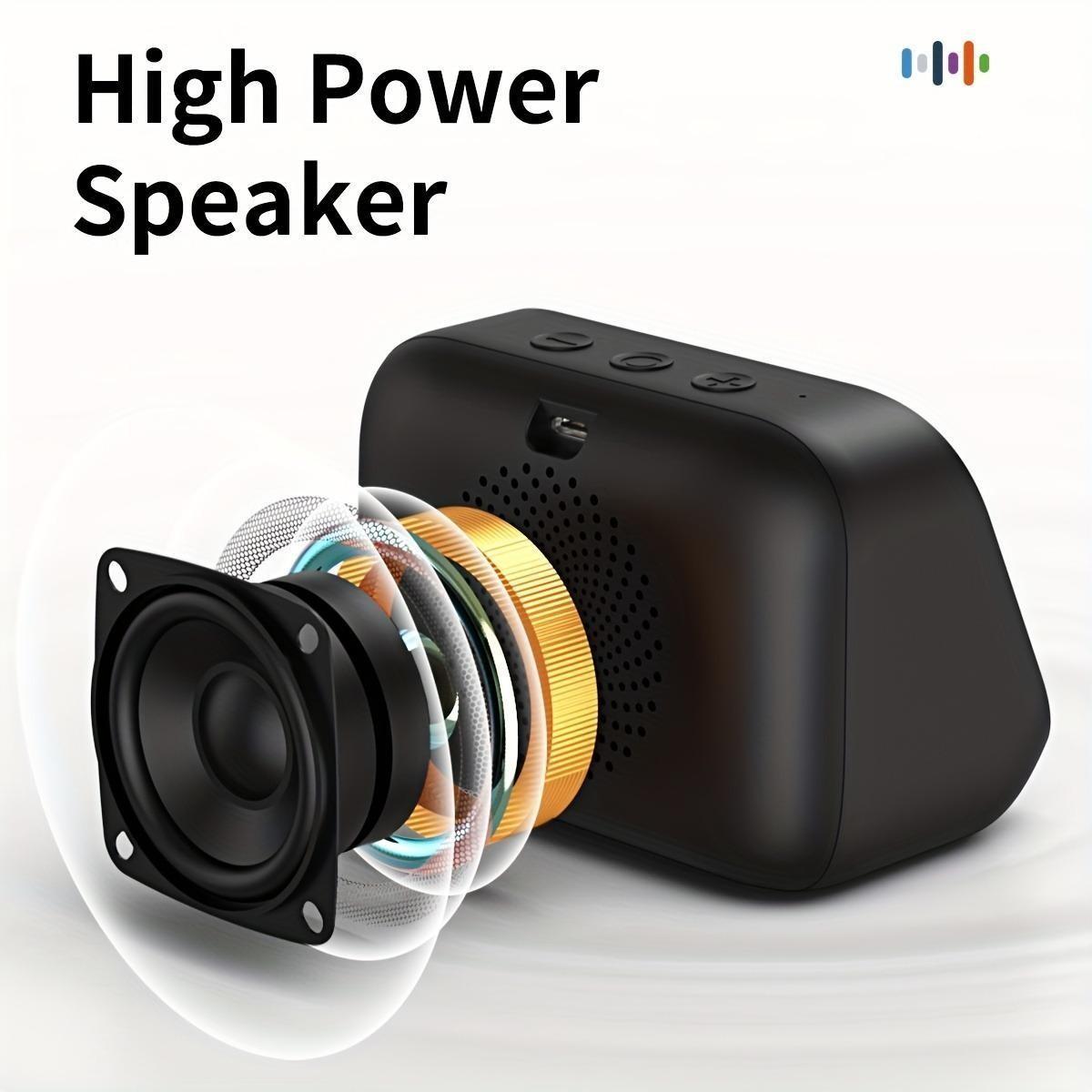 Ai Smart Speaker with Wireless Speaker and RGB Light, Hi-Fi Stereo, HD Display, Voice Assistant, Period Tracker, 1800mah Battery