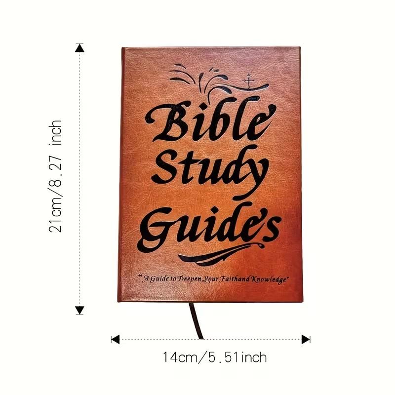 Bible Study Guides, 66-Page Bible Study Guide Comprehensive Scripture Study Tool with Prompts Prayer Journal Notebooks Based On Religious Beliefs Faith Gift for Christian Baptism