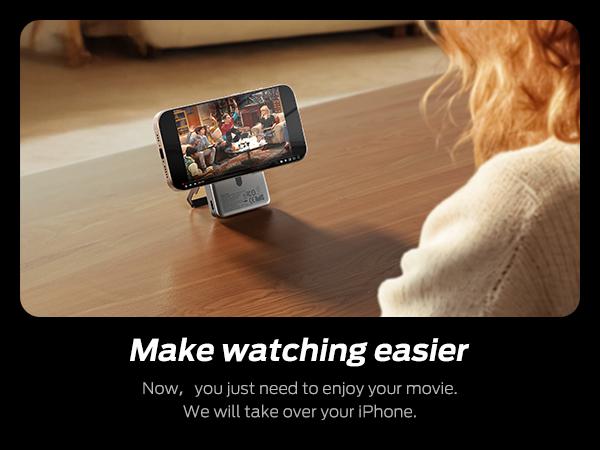 MOVE SPEED Qi2 Certified Magnetic Power Bank Kickstand, 5000mAh(0.3inch)/10000mAh(0.5inch) Ultra Slim MagSafe Portable Charger 15W Ultra-Fast Charging Portable Charger, 30W USB-C MagSlim Charger with Cable for iPhone 17, Travel Essential