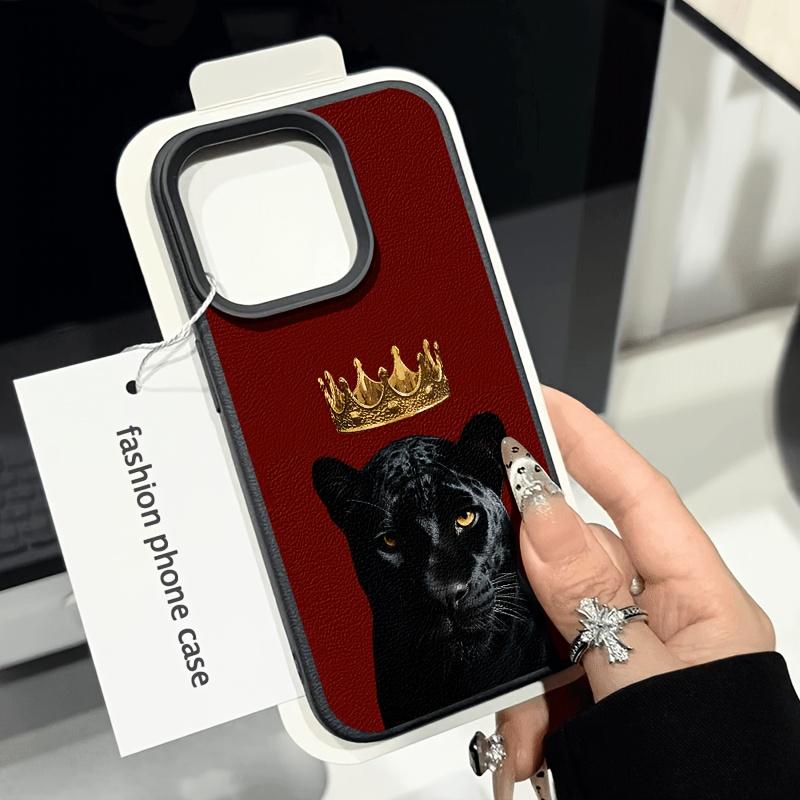 Leopard Pattern Anti-Drop Soft Case for iPhone 11/12/13/14 Pro Max/15 Pro/16 Plus/16 Pro Max, High-Quality Tpu Phone Cover