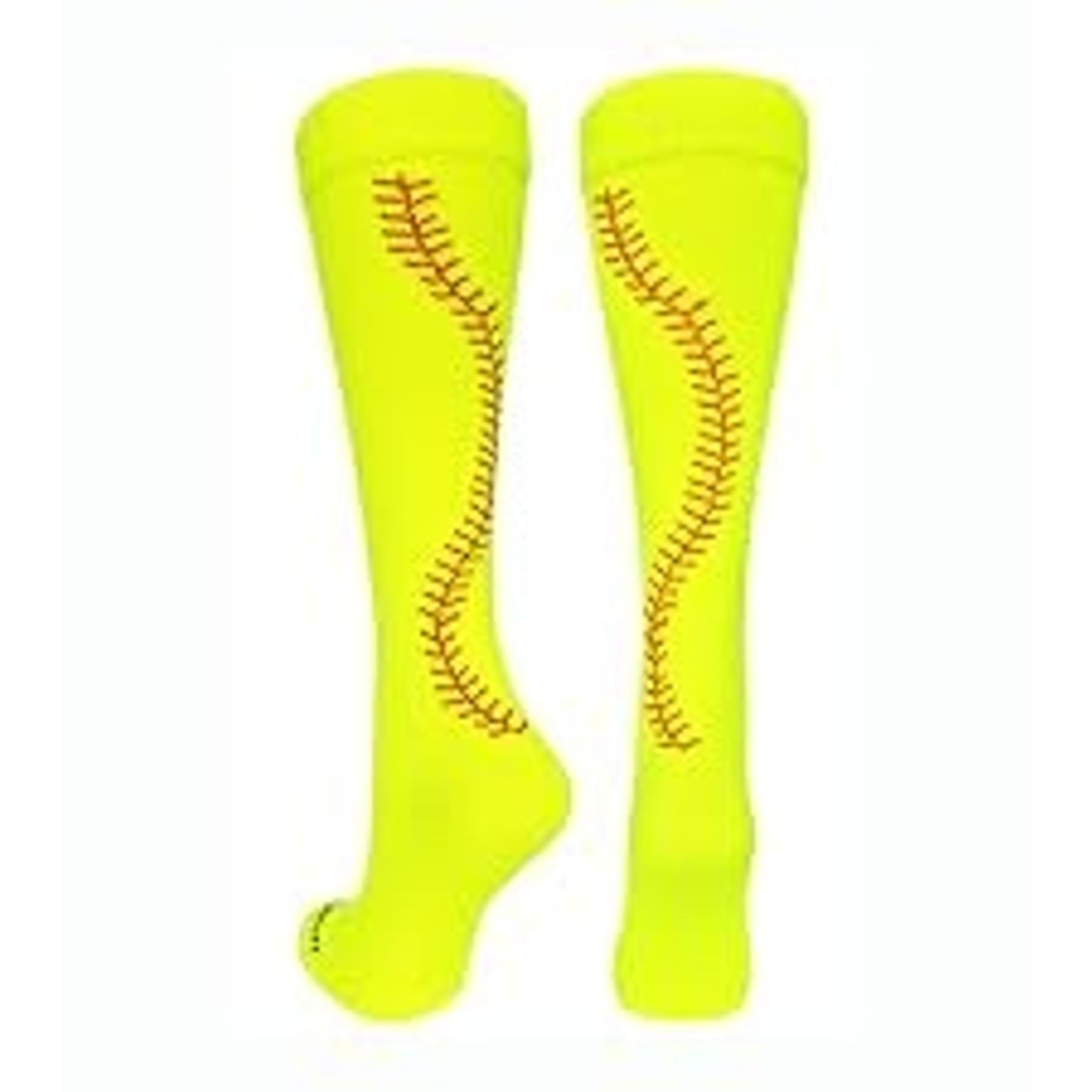 Crazy Tie Dye Tall Over the Calf Athletic Socks for Softball Soccer Volleyball Fun Neon ColorsGift