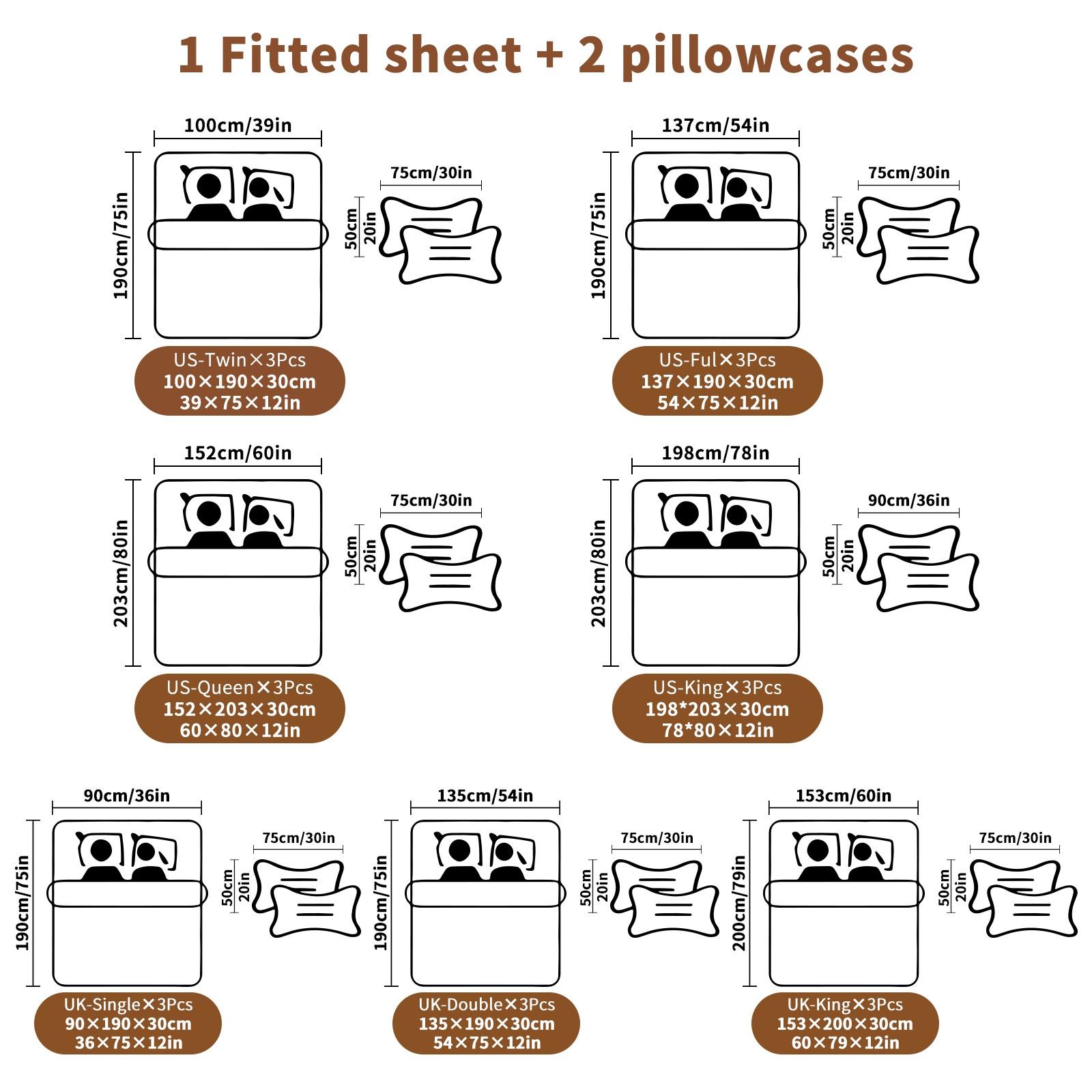 3PCS Cute Shark Pattern Fitted Sheet Set, Ocean Animal Bed Sheet Set, Soft Microfiber Bedding Set (No Fillers),Marine Animals Bedding Set for Kid Teen Boys Girls