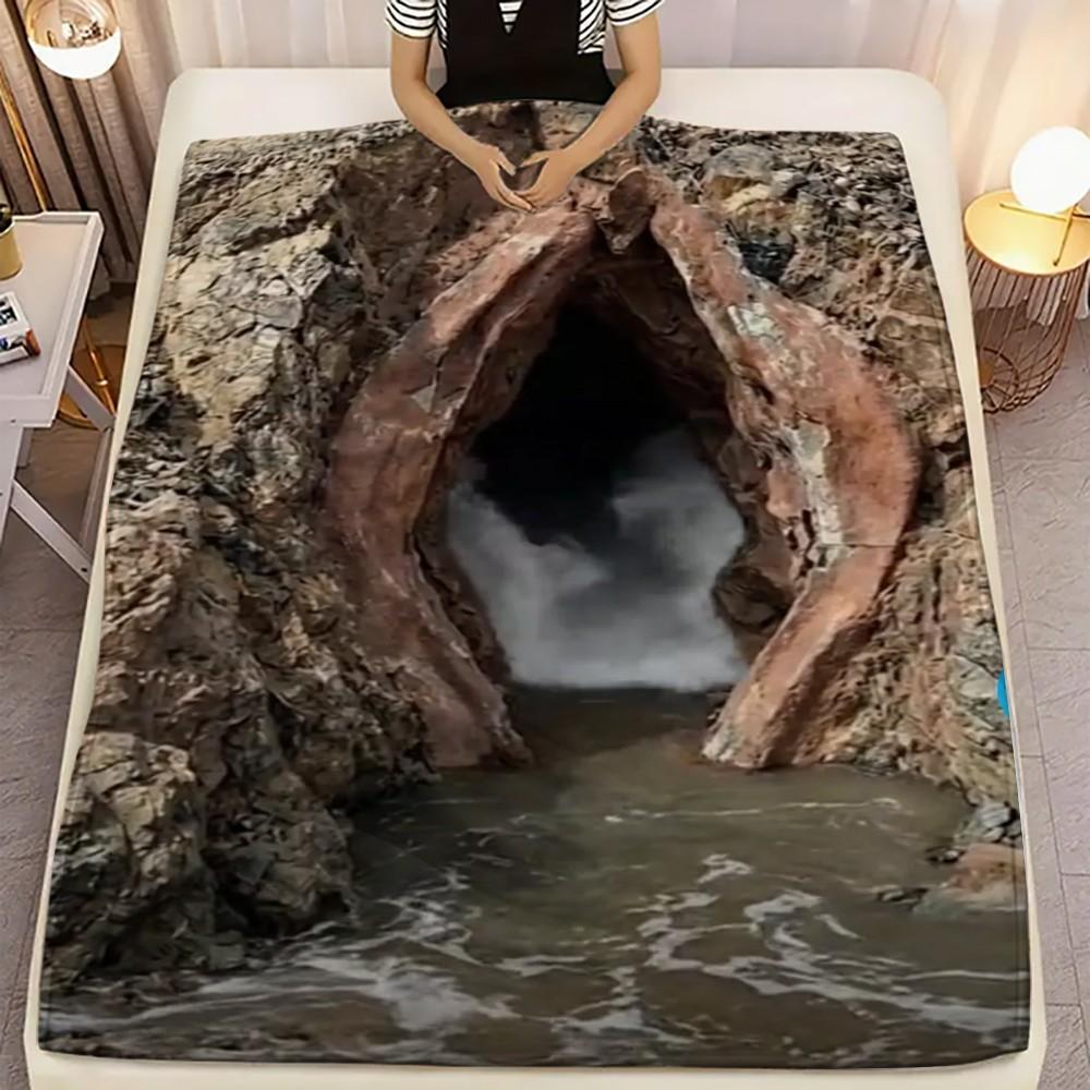 Funny Pattern Print Blanket, Flannel Series Bedding, Dormitory Blanket, Nap Blanket, Car Blanket, Office Blanket, Air Conditioning Blanket