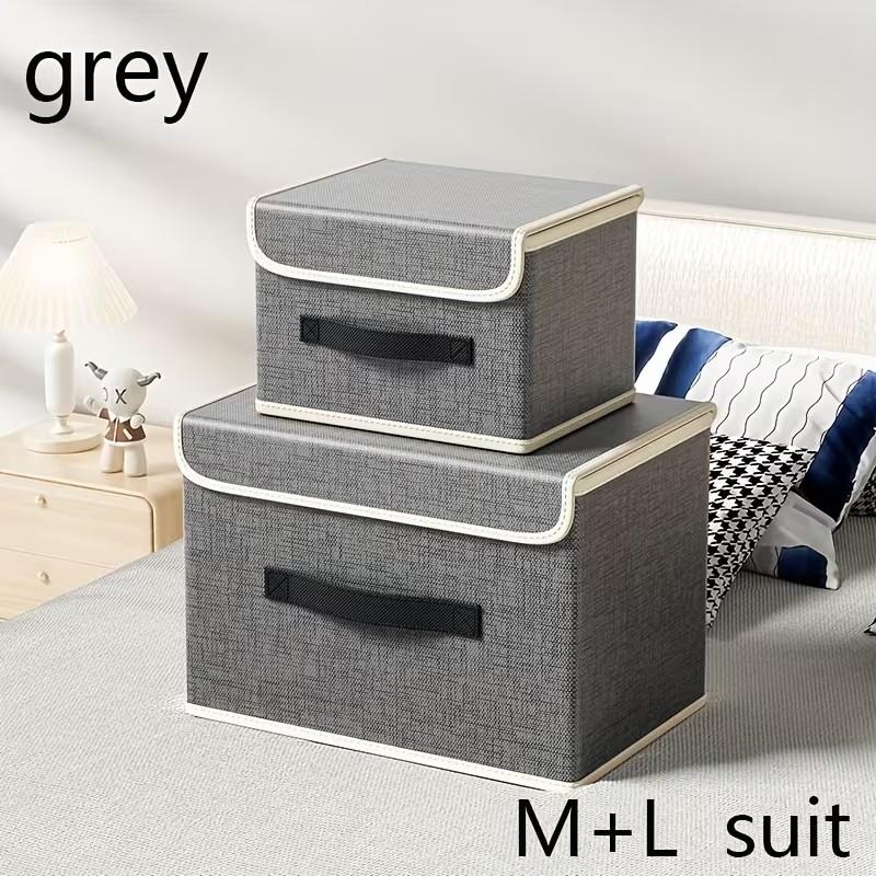 Convenient Storage Box, Multifunctional Organizer, Dustproof Foldable Container, Simple Design, Practical and Useful