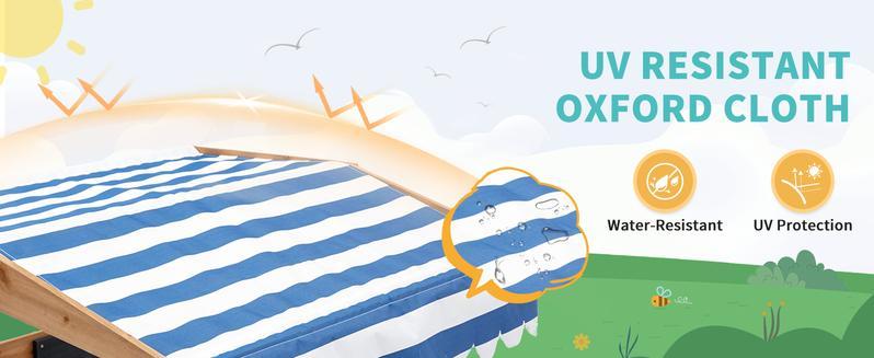 Lino Kids Large Wooden SandBoxes with Roof, Pipleo Outdoor Sand Box Play Canopy for Backyard Garden Beach, Sand Pit for Beach Patio Outdoor Playhouse