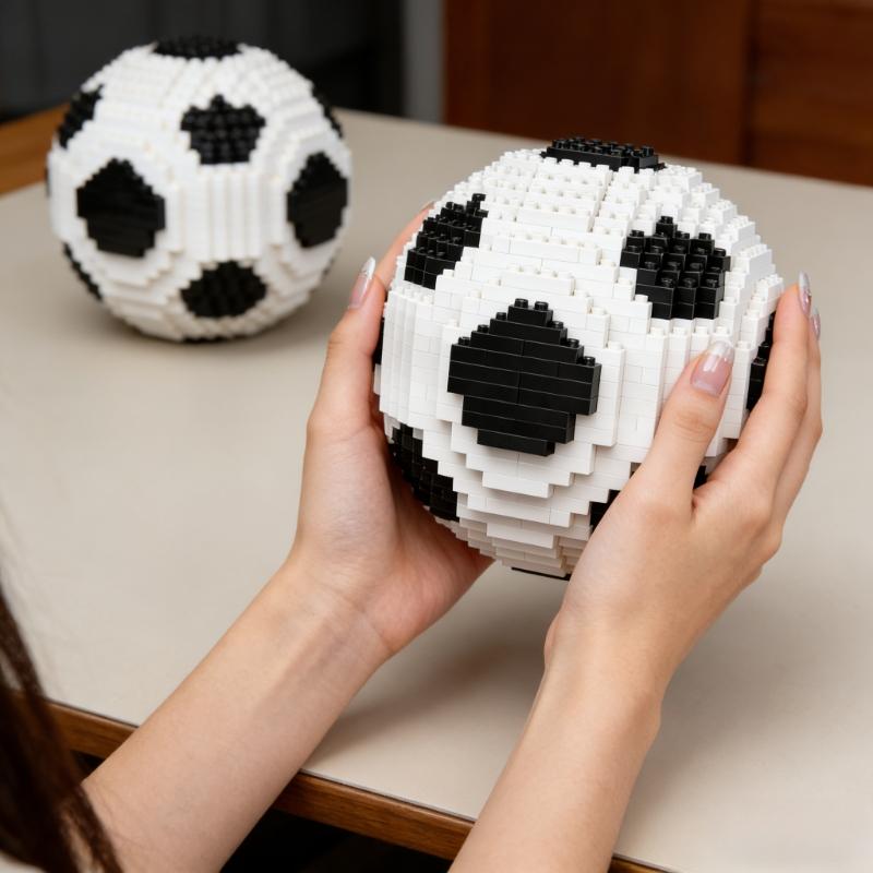 World Cup trophy gift box set for football fans, mini building blocks for children, Children's Day, Christmas and birthday gifts