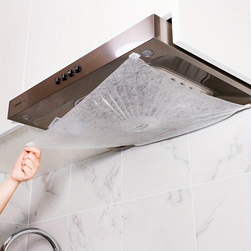 12pcs Self-Adhesive Rectangular Oil-Absorbent Range Hood Filters for Kitchen Use, No Cleaning Required, Easy Installation, Durable, Smooth Design, Fits Most Hoods, Compatible with Kitchen Exhaust Fans