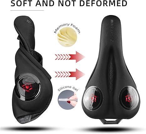 ROCKBROS Gel Bike Seat Cushion Padded Narrow Cover for Peloton Spin Bikes ROCKBROS Gel Bike Seat Cushion Padded Narrow Cover for Peloton Spin Bikes