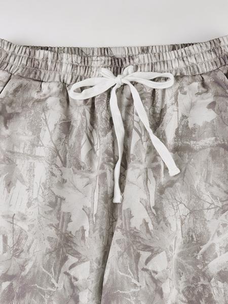 Women's Camo Print Drawstring Loose Fit Straight Leg Sweatpants, Casual Fashion Pants for Daily Wear & Outdoor Activities