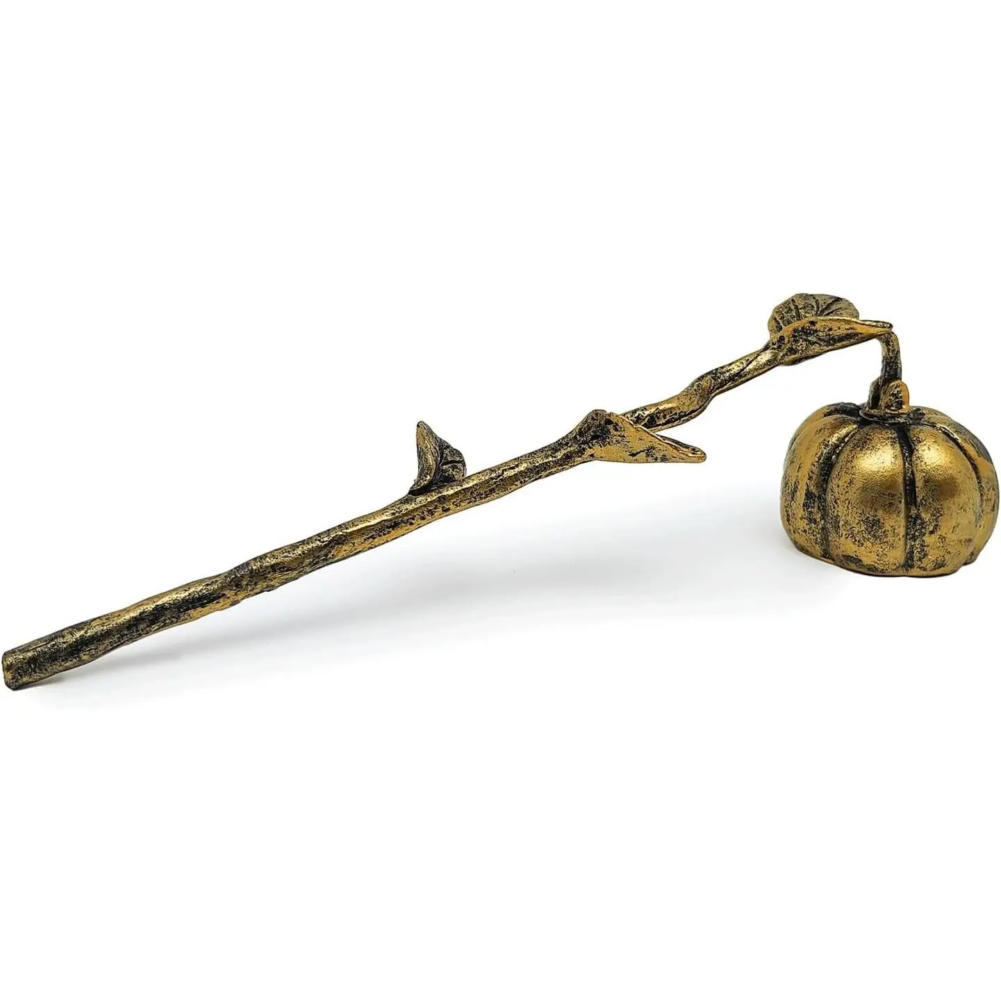Retro Style Long Handle Candle Snuffer Extinguisher, Pumpkin Wick Flame Snuffer for Safely Putting Out Candle Flames, Candle Lovers AccessoryGift