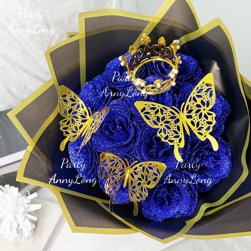 Artificial Rose Bouquet, 11/36 pcs DIY Romantic Faux Rose Flower Bouquet, Decorative Flowers for Home, Parties, Weddings, Anniversaries and Festivals, Artificial Roses Bouquet