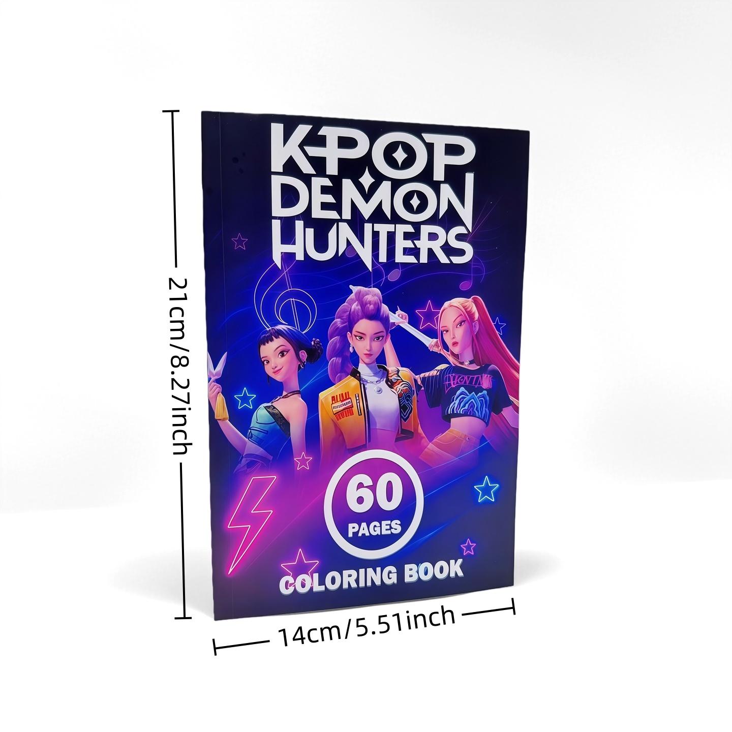 Kpop Devil Hunter Coloring Book, Perfect Gift for Fans, High-Quality Paper, Stress Relief and Creativity, Essential Art Supplies,Demon Hunters Kpop Merch Kpop Devil Hunter Coloring Book, Perfect Gift for Fans, High-Quality Paper, Stress Relief and Creativity, Essential Art Supplies,Demon Hunters Kpop Merch