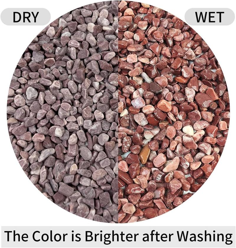 2 lbs Pea Gravel - 3/8 Inch Small Pebbles Rocks for Indoor Plants, Succulents, Cactus, Fish Tank, Terrarium, Landscaping and Decorative Stones(32 oz, 6-9 mm)