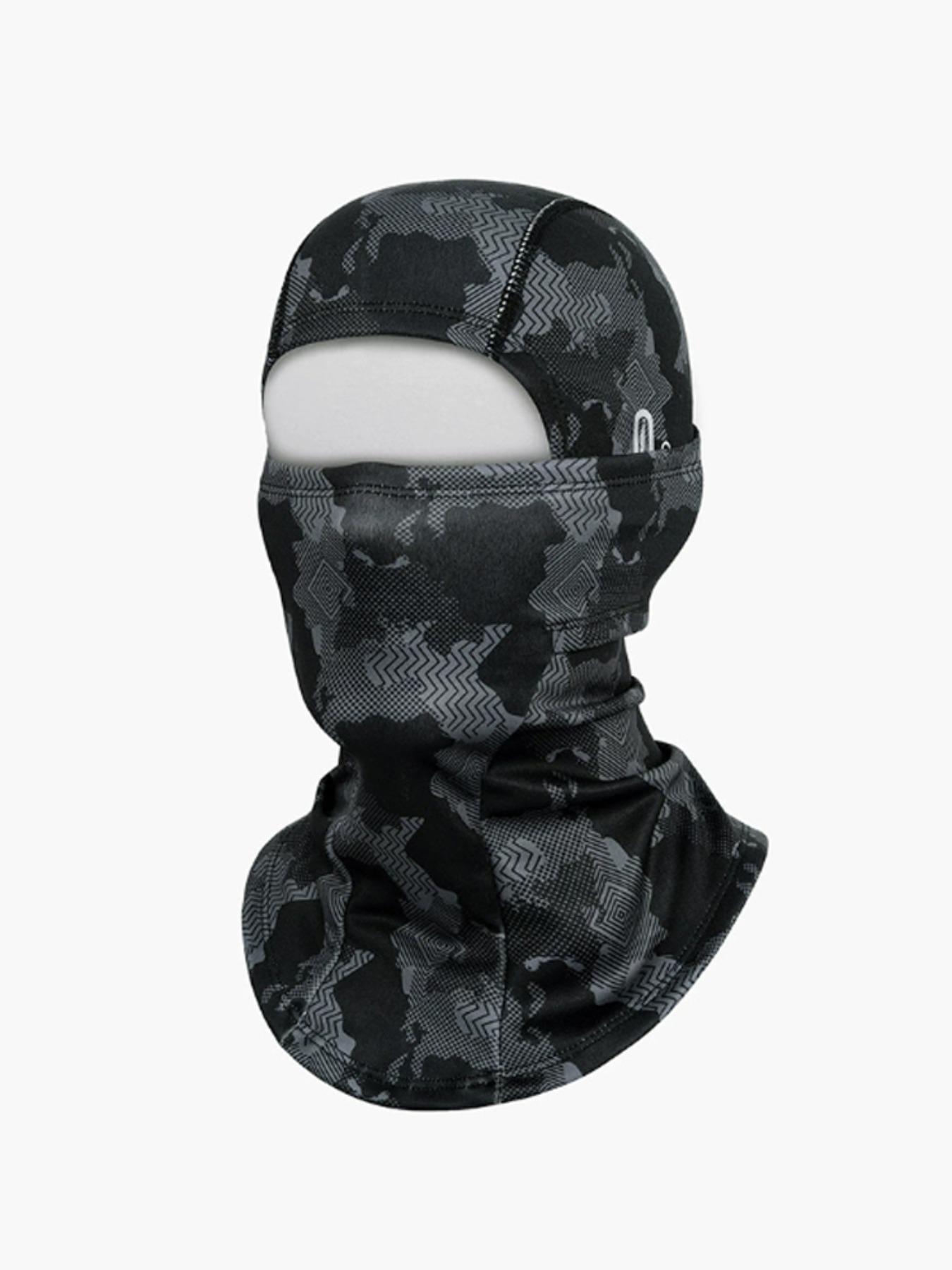 Unisex Winter Warm Face Mask Hoodie, Full-Face Windproof Fleece Ski Hat, Eyeglass Hole Motorcycle Cap, Outdoor Neck Warmer, Thermal Ski Mask, Full Balaclava