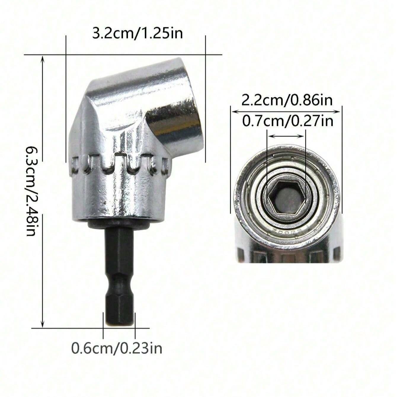105 Degree Right Angle Drill Adapter, 1 Piece Corner Drill/punch, Suitable for Narrow Spaces, Home Decoration, Building Renovation, Compatible with Milwaukee Tools
