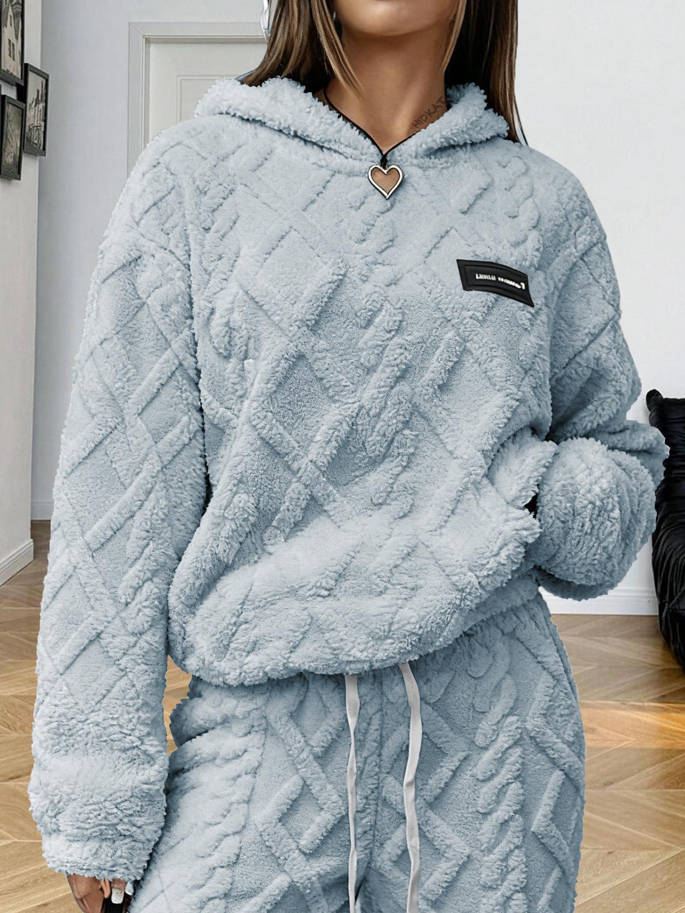 Women’s Minimalist Solid Long-Sleeve Nylon Hooded Sweatshirt - Drawstring Closure, Soft Plush Fleece Lining, Loose Fit Casual Tops & Clothes for Cool-Temperature Indoor Daily Use, Outdoor Activities Women’s Minimalist Solid Long-Sleeve Nylon Hooded Sweatshirt - Drawstring Closure, Soft Plush Fleece Lining, Loose Fit Casual Tops & Clothes for Cool-Temperature Indoor Daily Use, Outdoor Activities