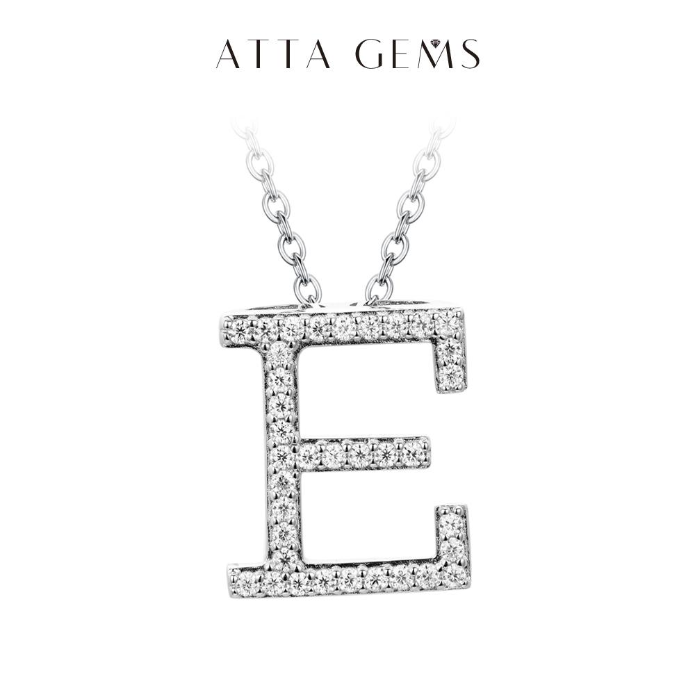 A~Z 26 Letters Necklace Synthetic Moissanite Pendant DIY Design Have Pendant and Chain Free N010 SpringStatements