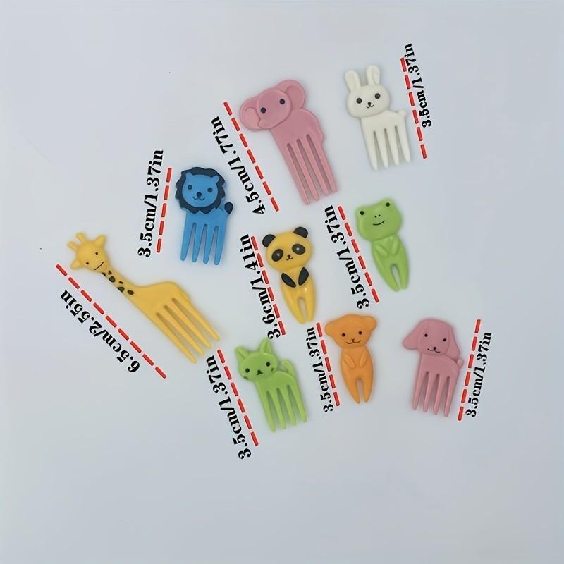 Fun Animal High-Quality Fruit Fork, Durable Abs Material, Reusable Dessert Fork, Christmas Tableware, Winter Party Set, Holiday Decor