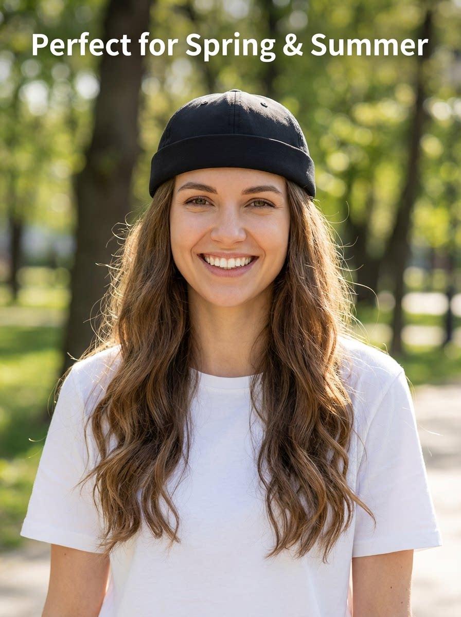 Spring Summer New Quick-Dry Hat, Thin Strapless Adjustable Watermelon Cap, Multiple Colors Available, Hip-Hop Style Unisex Hat