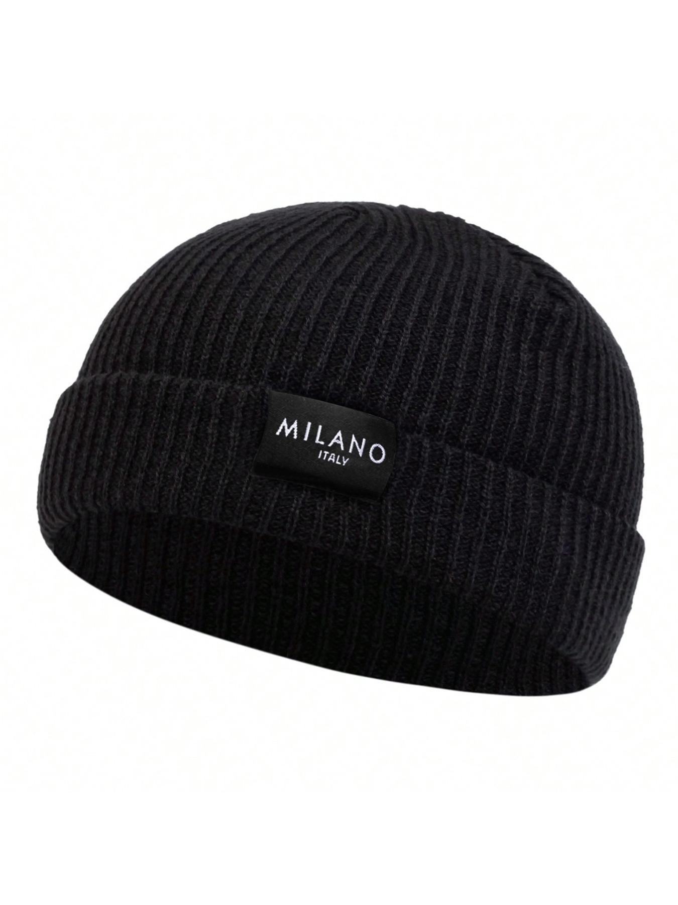 Unisex Milano Beanie Knit Hat, Adjustable Sun Protection Outdoor Cap, Casual Fitted Woven Fabric, Suitable for Travel Beach Vacation, Outdoor Hats
